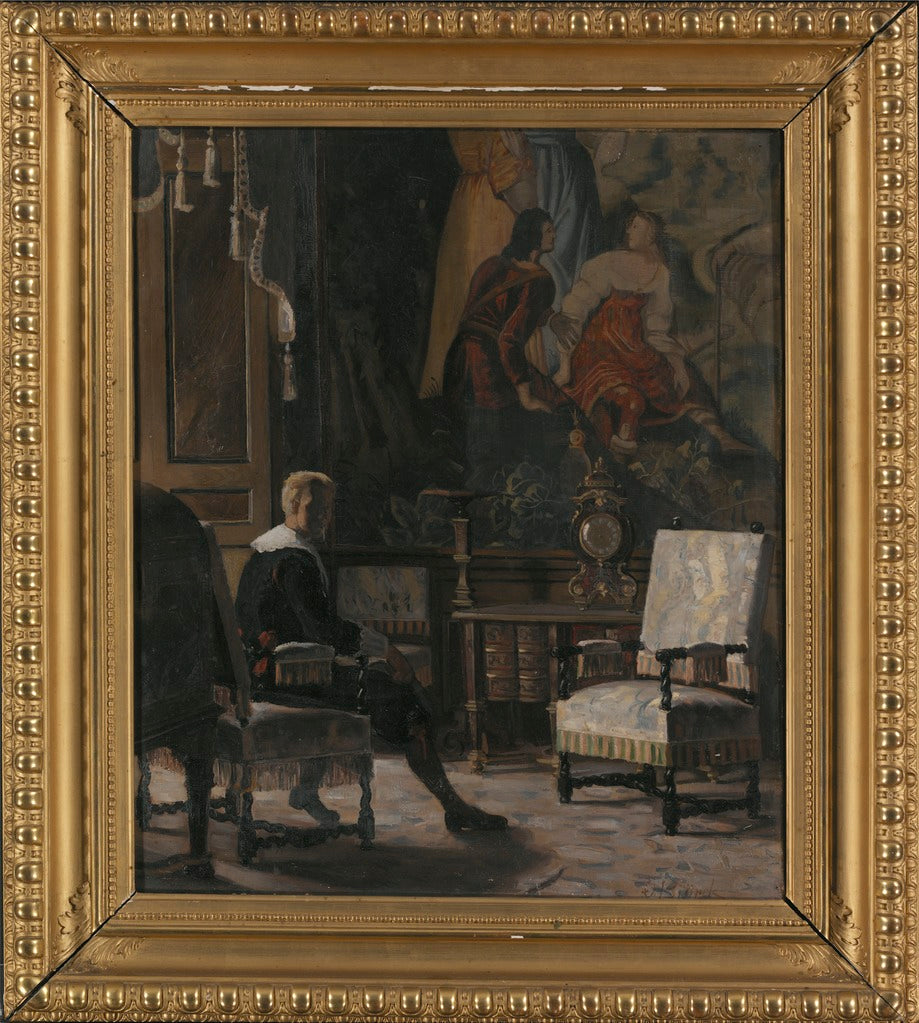 le, Interior of the King's Bedchamber by Oscar Gustaf Bjorck,A3(16x12")Poster