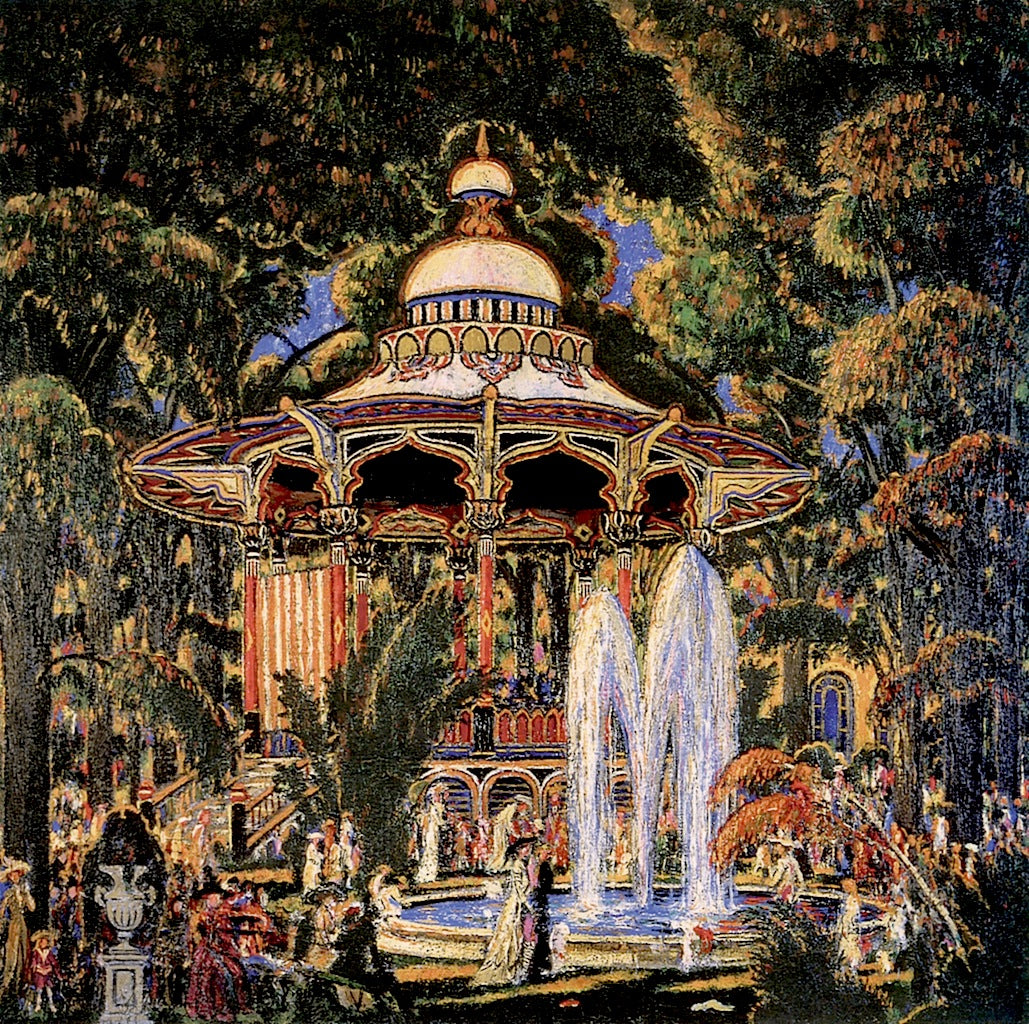 Gazebo in Central Park by Middleton Manigault,16x12(A3) Poster