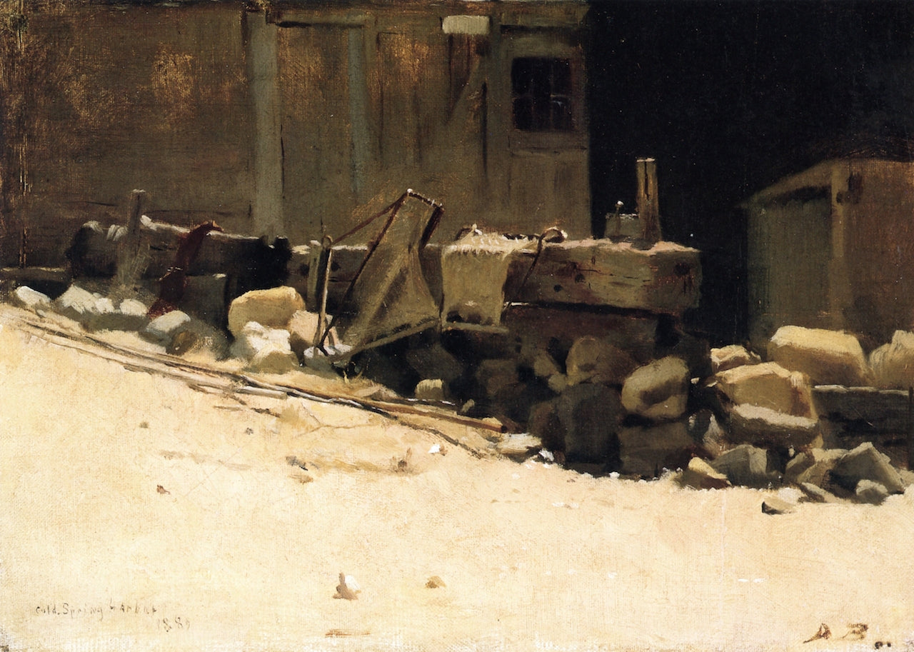 The Shed (Cold Spring Harbor), vintage artwork by Dennis Miller Bunker, 12x8" (A4) Poster