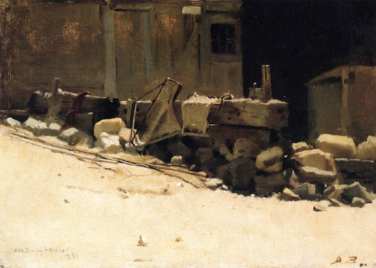 The Shed (Cold Spring Harbor), vintage artwork by Dennis Miller Bunker, 12x8" (A4) Poster