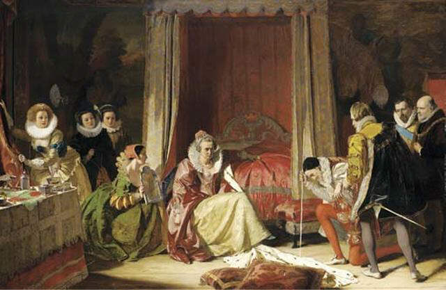 Queen Elizabeth Discovers She is No Longer Young, vintage artwork by Augustus Leopold Egg, A3 (16x12") Poster Print