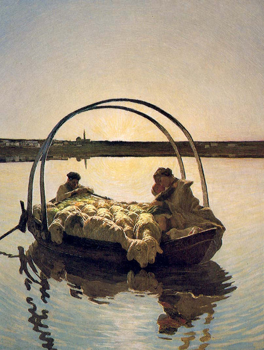 Ave Maria a trasbordo by Giovanni Segantini,A3(16x12")Poster