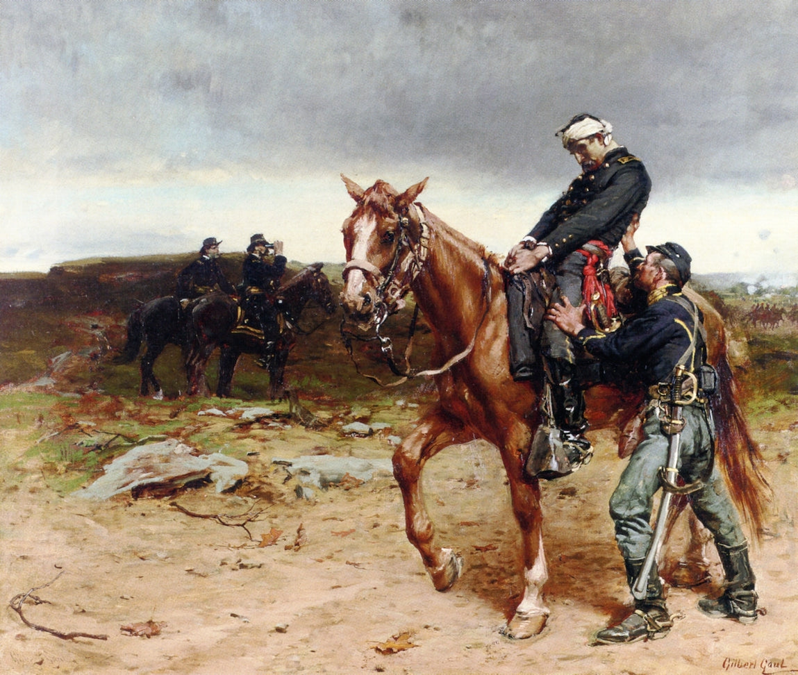 Cold Comfort on the Outpost, vintage artwork by William Gilbert Gaul, 12x8" (A4) Poster