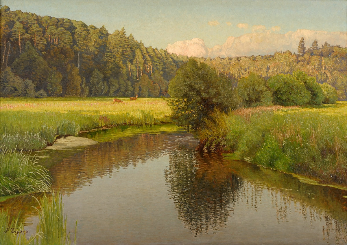 Lakeland, vintage artwork by Paul Vorgang, 12x8" (A4) Poster
