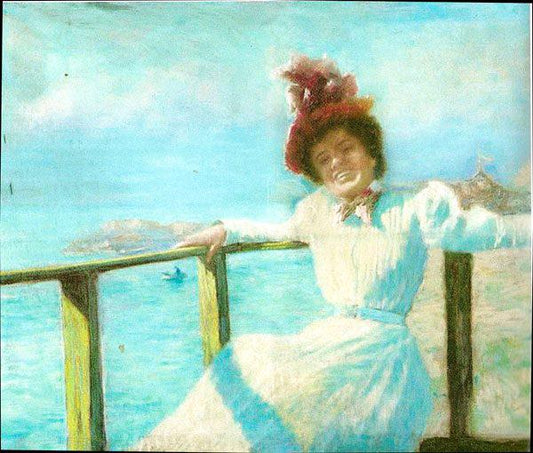 Dreams of summer, vintage artwork by Giovanni Battista Carpanetto, 12x8" (A4) Poster
