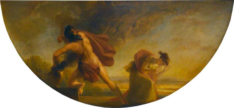 The Opening of Pandora's Vase, vintage artwork by Henry Howard, 12x8" (A4) Poster