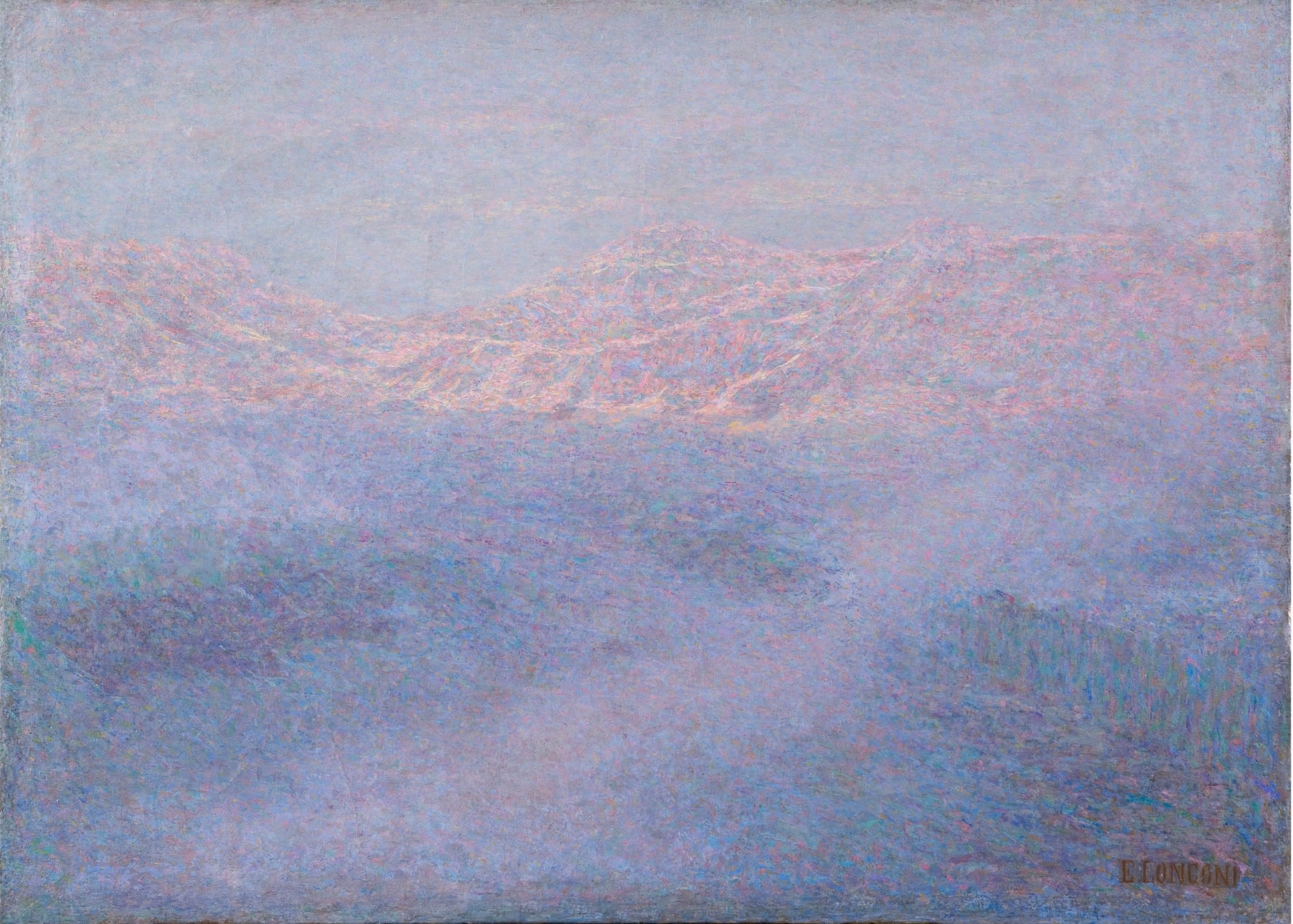 Sunrise in the mountains by Emilio Longoni,A3(16x12")Poster