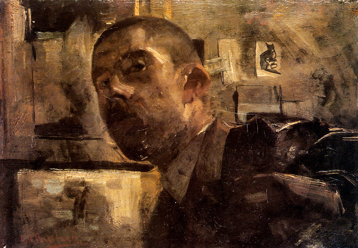 Self portrait by George Hendrik Breitner,A3(16x12")Poster
