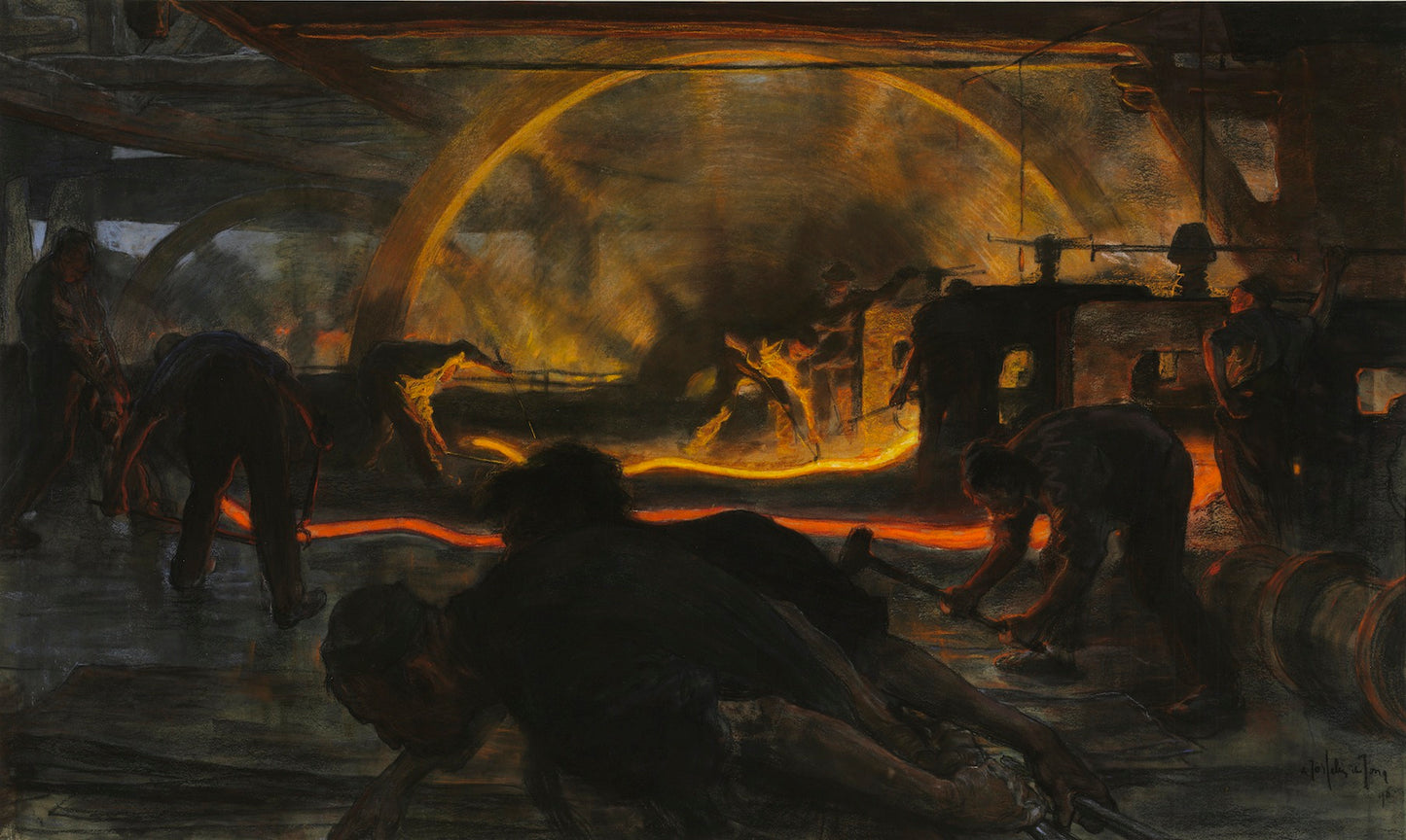 Steel Foundry by Pieter de Josselin de Jong,A3(16x12")Poster