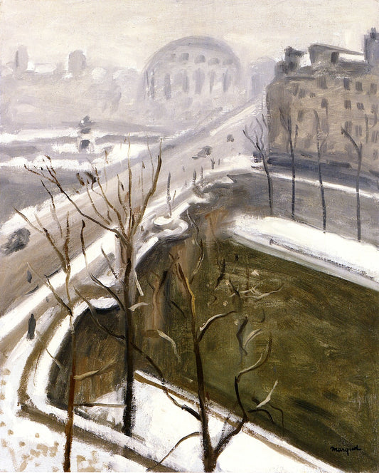 End of the Snow, vintage artwork by Albert Marquet, 12x8" (A4) Poster