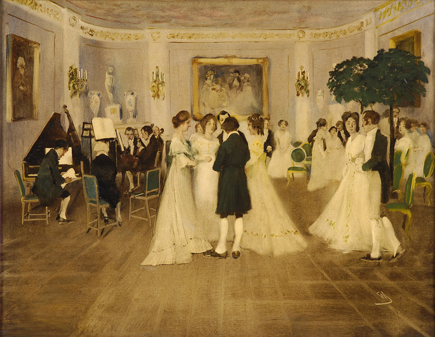 Ball Scene by Wilhelm Schreuer,A3(16x12")Poster