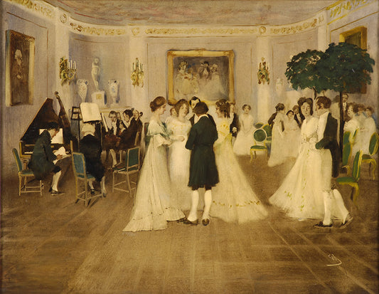 Ball Scene by Wilhelm Schreuer,A3(16x12")Poster
