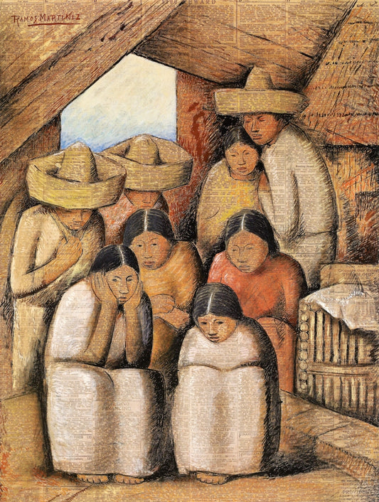 La Familia by Alfredo Ramos Martinez,16x12(A3) Poster