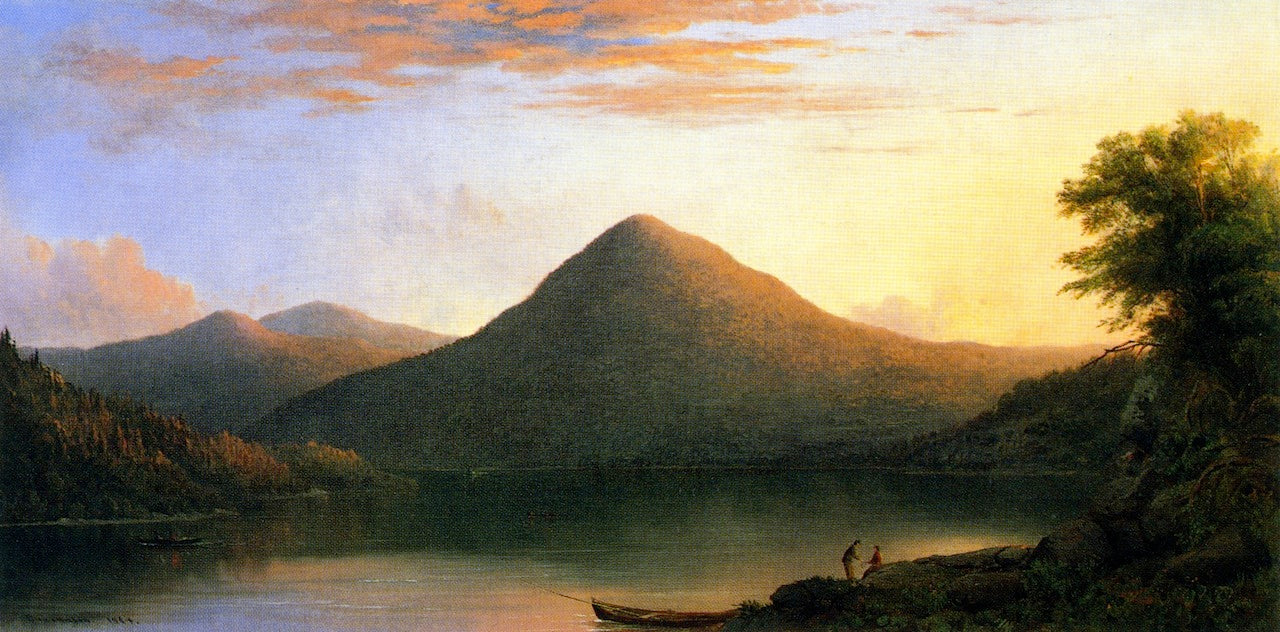 Owl's Head Mountain, vintage artwork by Robert Seldon Duncanson, 12x8" (A4) Poster