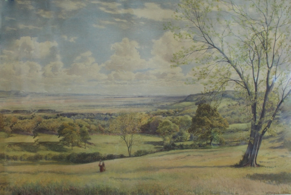 An extensive view of the Mersey, vintage artwork by William Robinson, 12x8" (A4) Poster