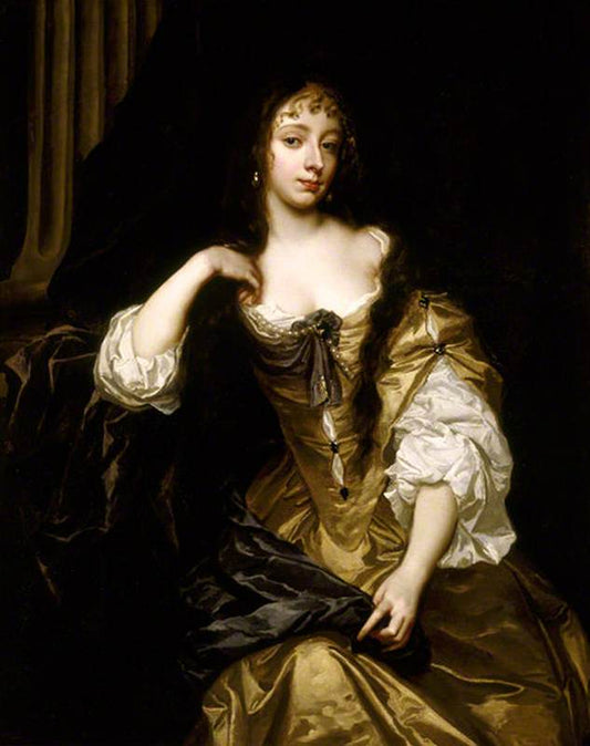 Elizabeth Trentham, Viscountess Cullen, vintage artwork by Peter Lely, 12x8" (A4) Poster