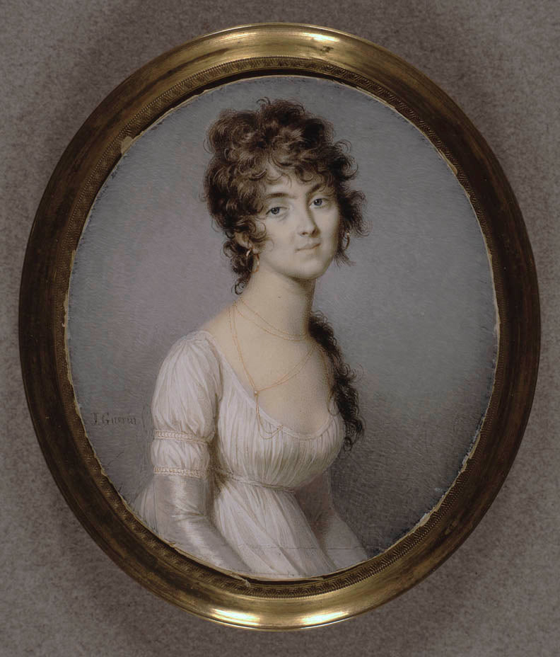 Portrait of Jeanne Fanny Noisette, vintage artwork by Jean Urbain Guerin, 12x8" (A4) Poster
