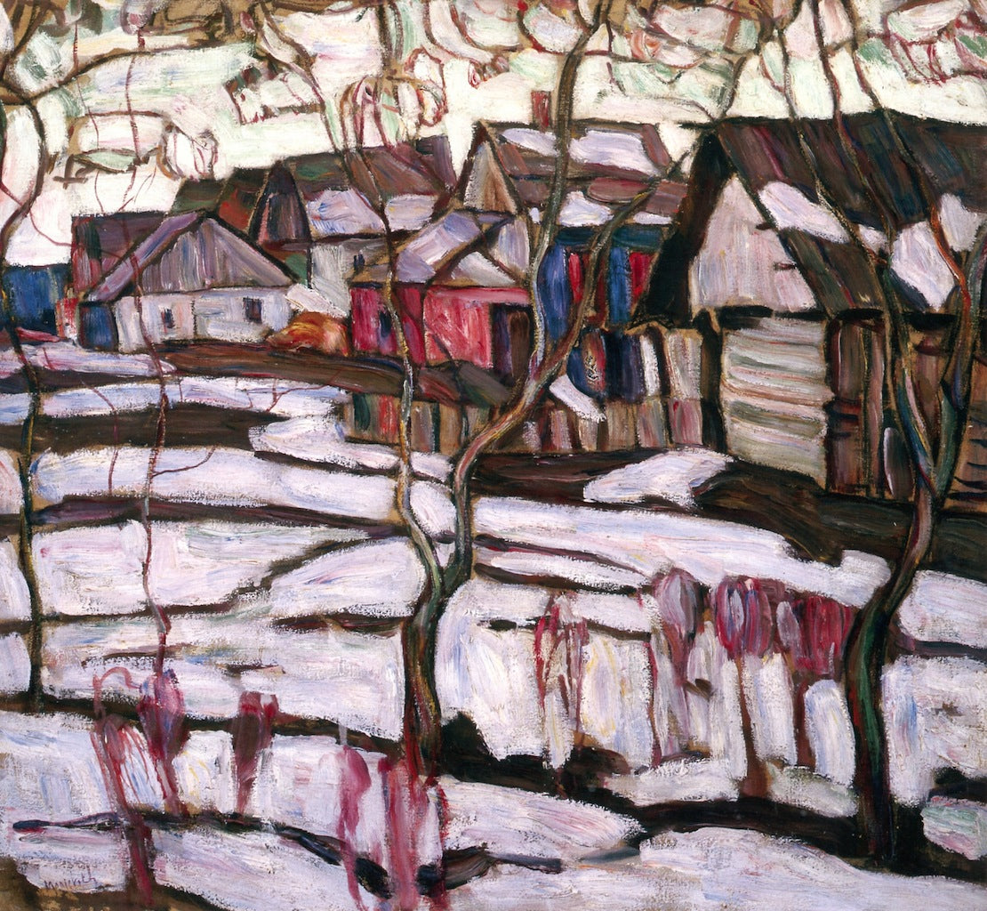 Coming Spring, vintage artwork by Abraham A. Manievich, 12x8" (A4) Poster