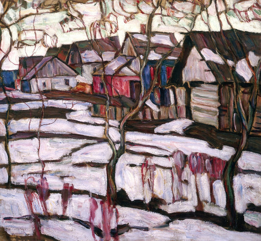 Coming Spring, vintage artwork by Abraham A. Manievich, 12x8" (A4) Poster