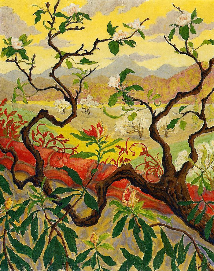 Japanese Style Landscape by Paul Ranson,A3(16x12