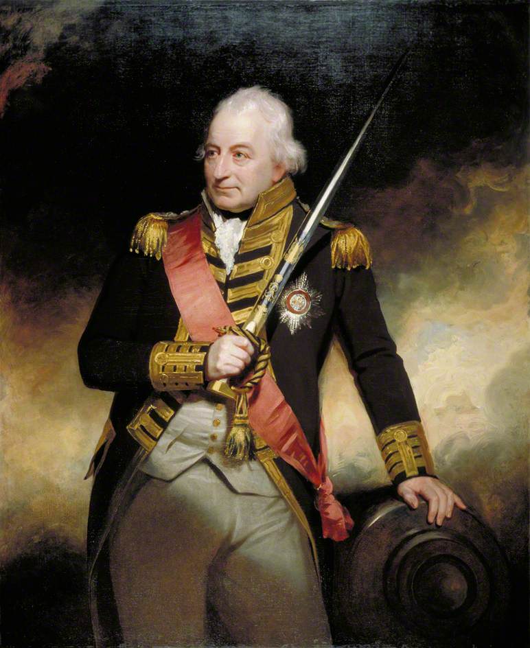 Admiral John Jervis, Earl St Vincent, vintage artwork by Sir William Beechey, 12x8" (A4) Poster