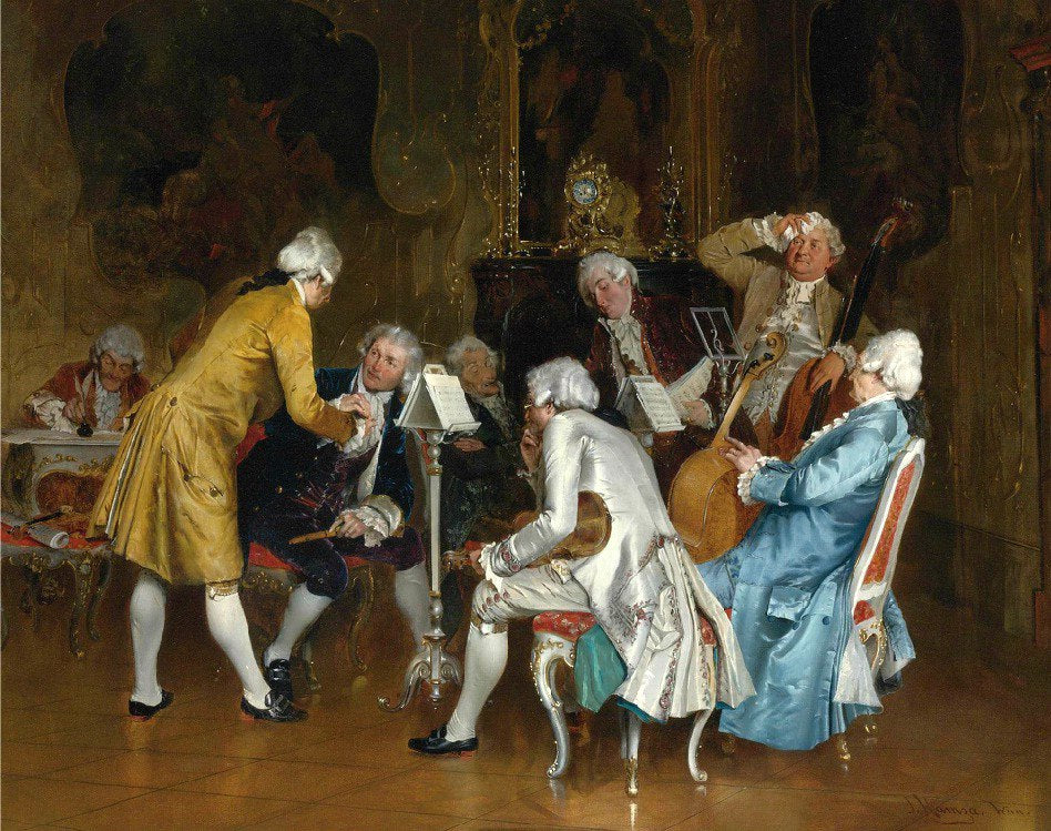 A difficult audition, vintage artwork by Johann Hamza, 12x8" (A4) Poster