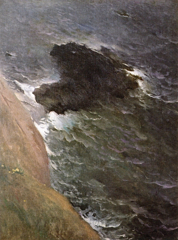 Pouldu, The Deep Cut, vintage artwork by John White Alexander, 12x8" (A4) Poster