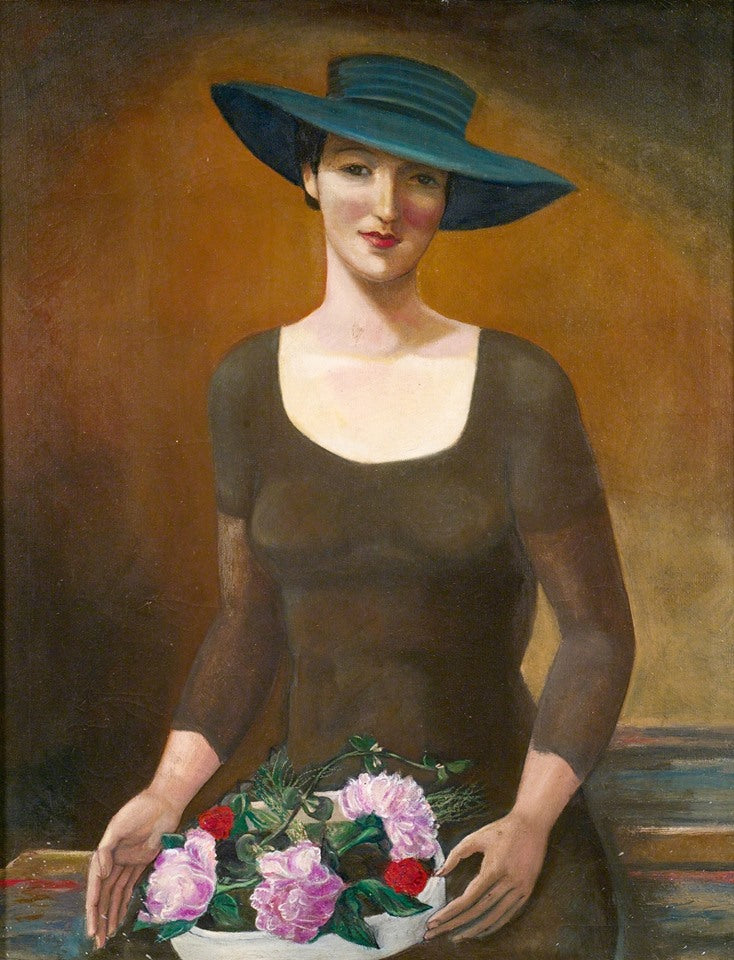 Portrait of Doris Dickinson Dinsmore by Sergei Sudeikin,16x12(A3) Poster