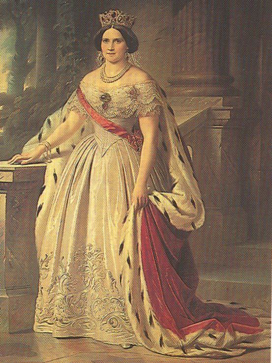 Portrait of Auguste Reuß zu Schleiz-Köstritz, vintage artwork by Friedrich Kaulbach, 12x8" (A4) Poster