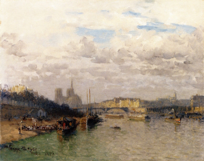 The Seine at Notre Dame by Frank Myers Boggs,A3(16x12")Poster