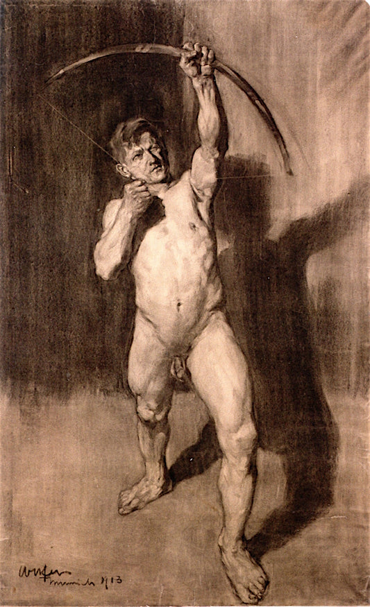 Figure Drawing by Walter Ufer,16x12(A3) Poster