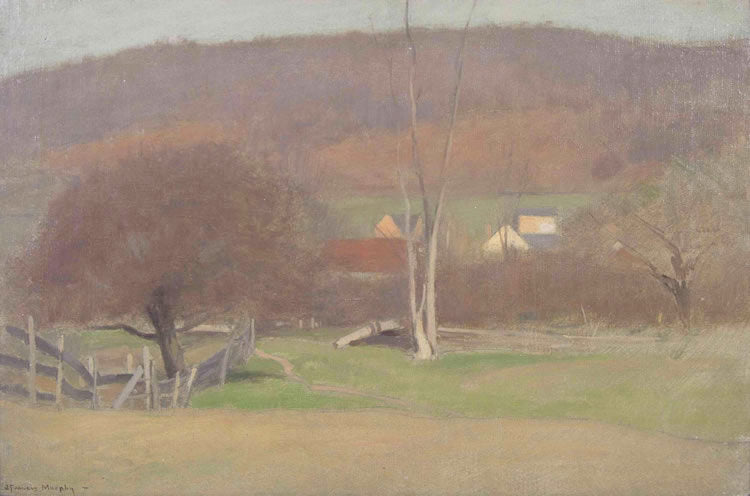 Distant Farm, vintage artwork by J. Francis Murphy, 12x8" (A4) Poster