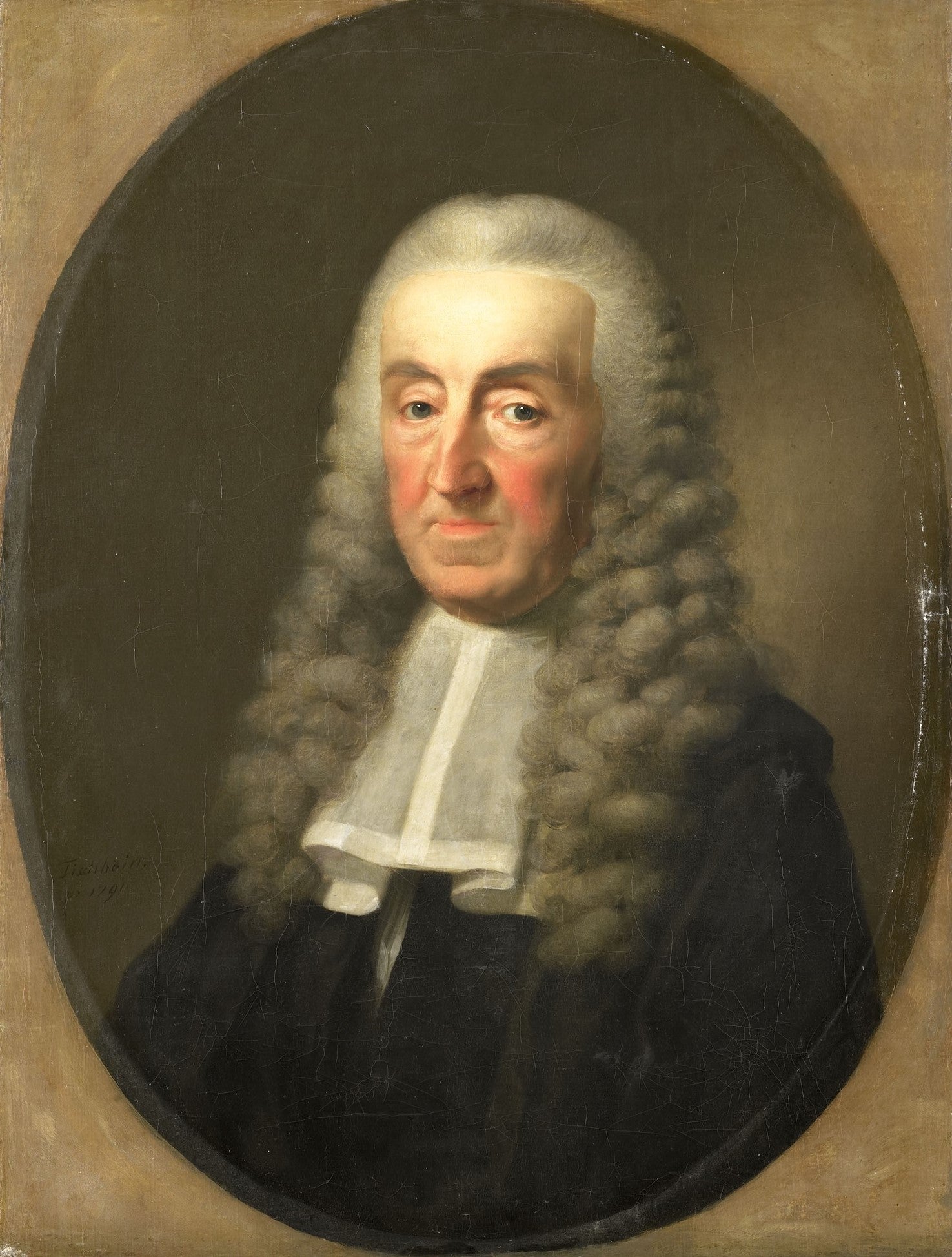 Portrait of Jan van de Poll, vintage artwork by Johann Friedrich August Tischbein, 12x8" (A4) Poster