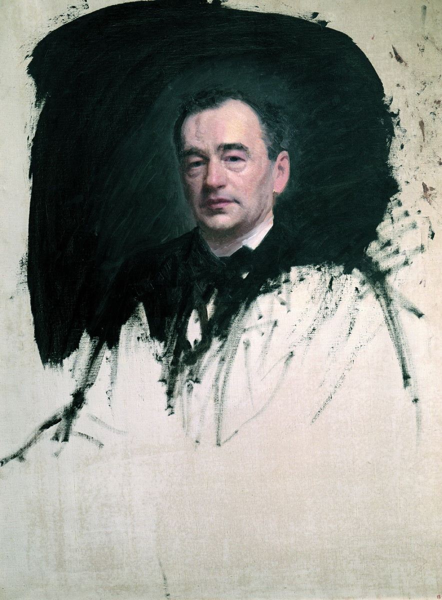 Portrait of Dr. Karl Rauchfus, vintage artwork by Ivan Kramskoi, 12x8" (A4) Poster