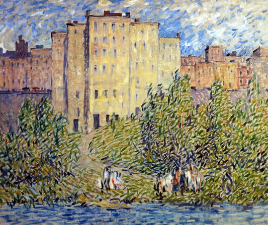 The Upper City, vintage artwork by Robert Spencer, 12x8" (A4) Poster