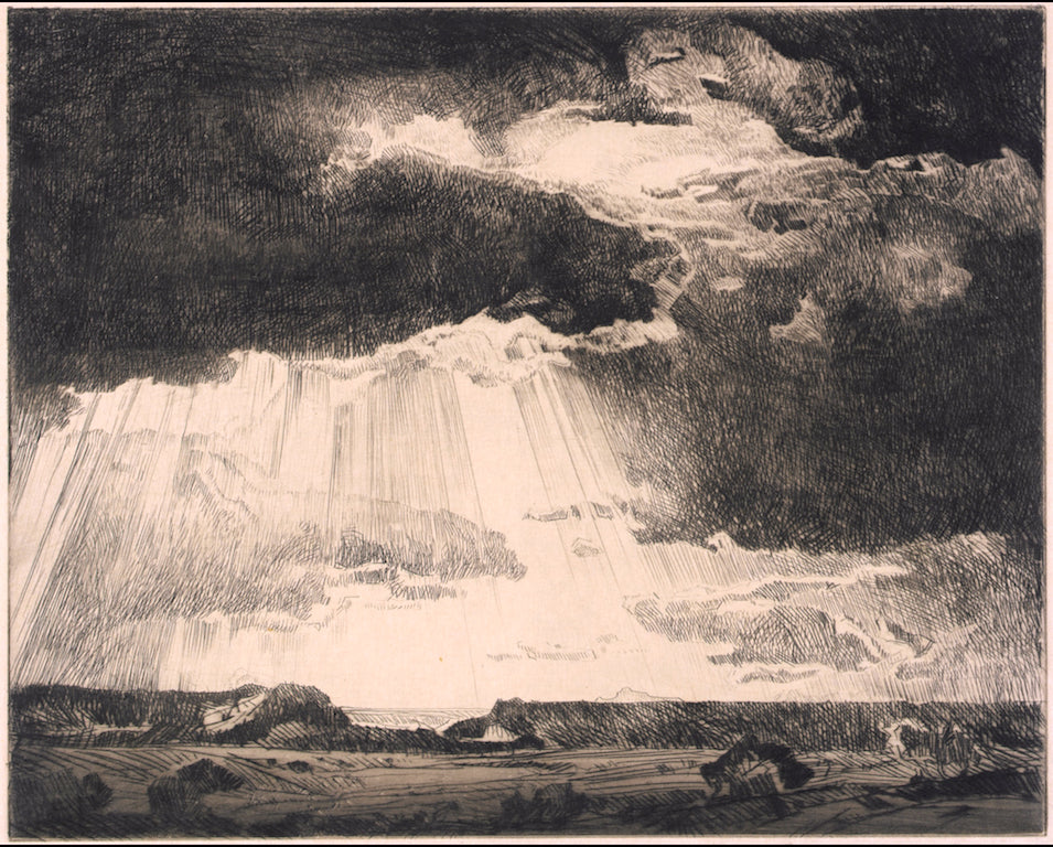 Under Western Skies by Carl Oscar Borg,16x12(A3) Poster