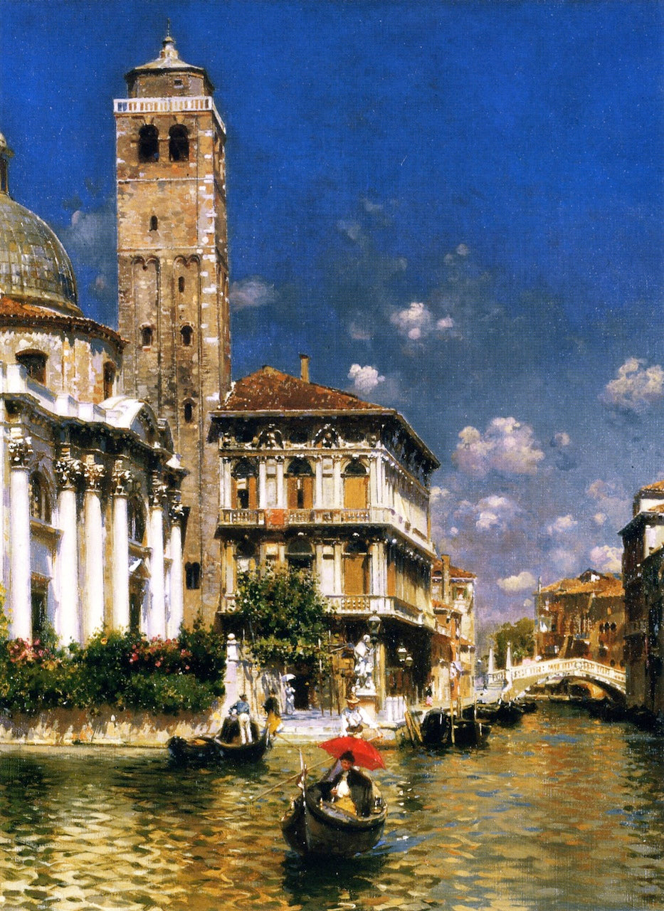 San Geremia, with Palazzo Labia, Venice by Rubens Santoro,A3(16x12")Poster