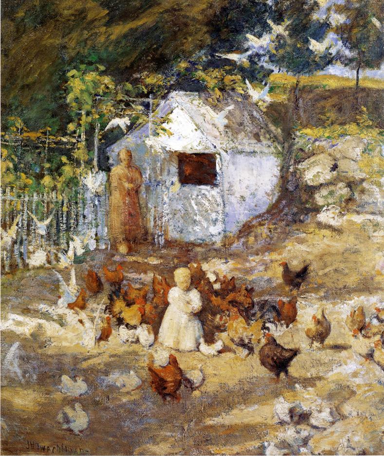 Barnyard by John Twachtman,A3(16x12")Poster