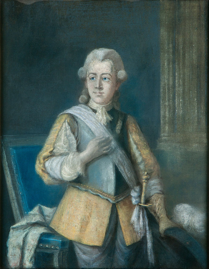 Gustav III, King of Sweden, vintage artwork by Gustaf Lundberg, 12x8" (A4) Poster