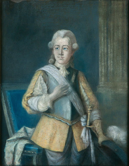 Gustav III, King of Sweden, vintage artwork by Gustaf Lundberg, 12x8" (A4) Poster