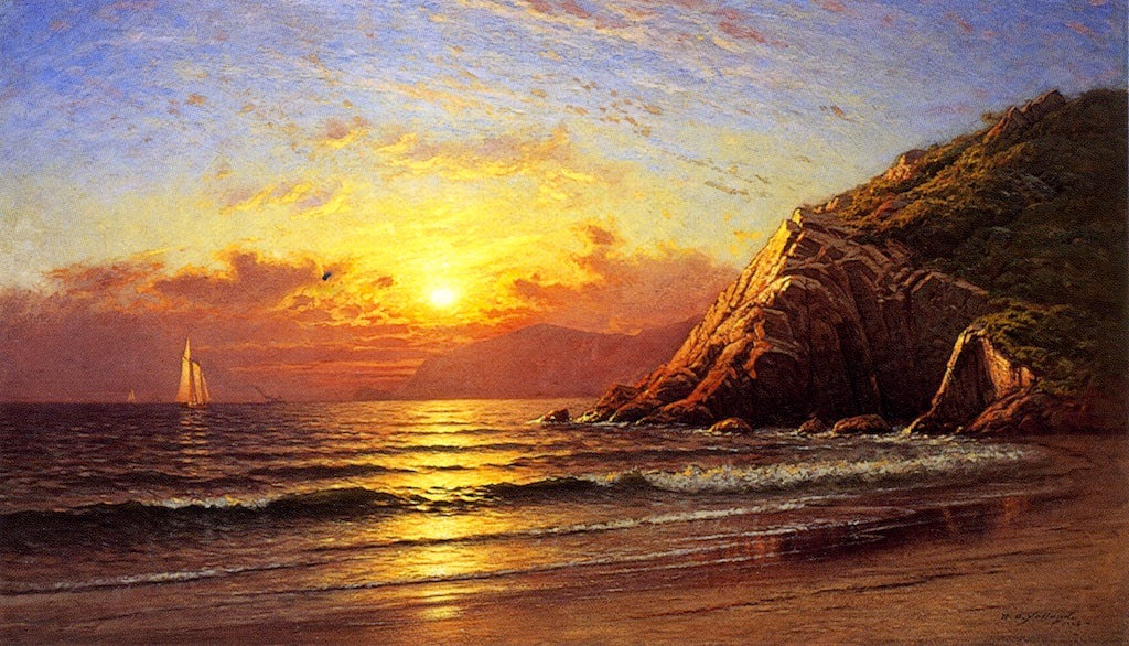 Golden Gate from Angel Island, vintage artwork by Raymond Dabb Yelland, 12x8" (A4) Poster