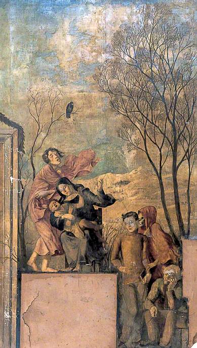 ng a Child and a Skeleton Personifying Death by Rex Whistler,16x12(A3) Poster