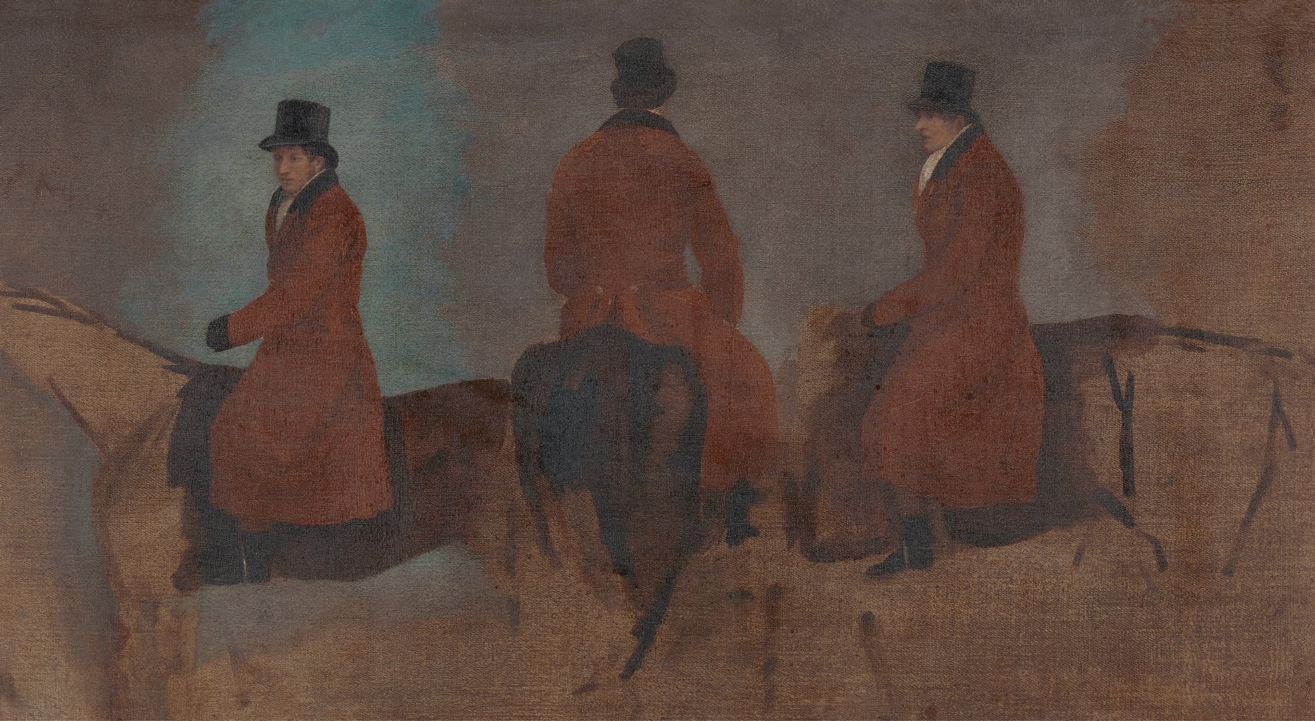 Studies of Riders in the Hunting Field, vintage artwork by Benjamin Marshall, 12x8" (A4) Poster