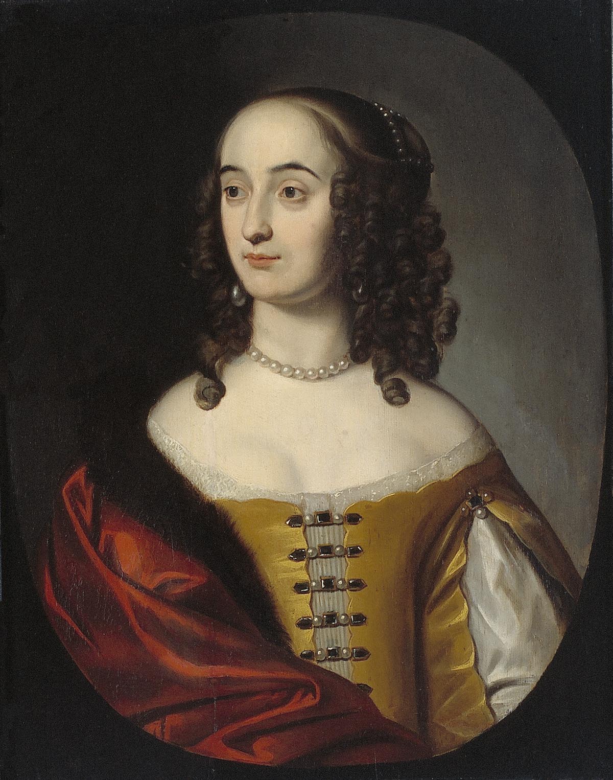 Princess Henrietta Marie (1626-1651), vintage artwork by Gerard van Honthorst, 12x8" (A4) Poster