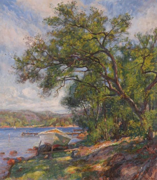 From Hankø, vintage artwork by Thorolf Holmboe, 12x8" (A4) Poster