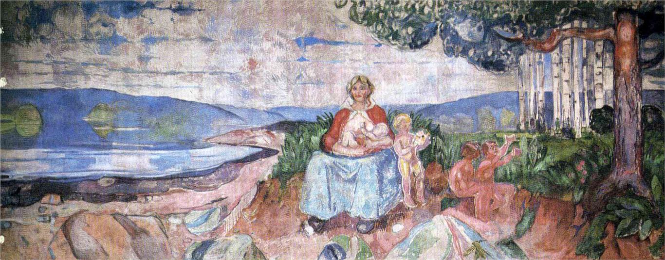 Alma Mater by Edvard Munch,A3(16x12")Poster
