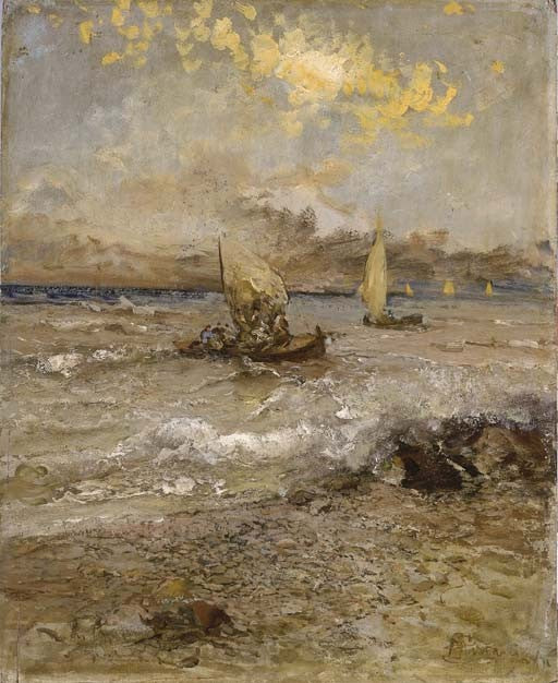 The Seastorm by Pompeo Mariani,A3(16x12")Poster
