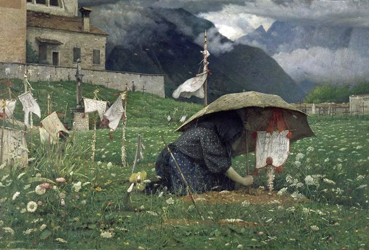 First Rain, vintage artwork by Luigi Nono, 12x8" (A4) Poster