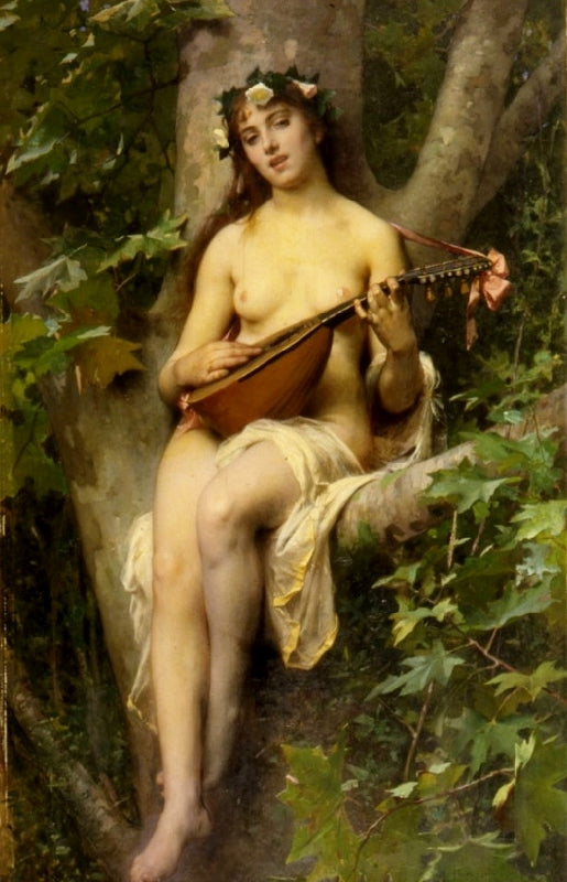 La cigale, vintage artwork by Leon-Jean-Basile Perrault, 12x8" (A4) Poster