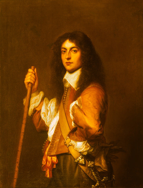 Portrait of Adriaen Trip, vintage artwork by Jan Lievens, 12x8" (A4) Poster